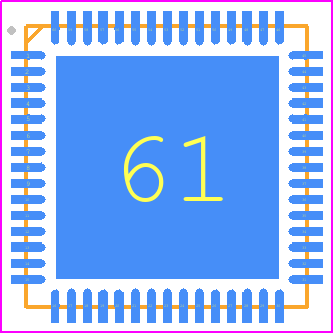 IS32FL3761 - Lumissil Microsystems PCB footprint - Quad Flat No-Lead - Quad Flat No-Lead - IS31FL3761
