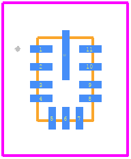 MP4320GDE - Monolithic Power Systems (MPS) PCB footprint - Other - Other - QFN-12 (2mmx3mm) Wettable Flank_2024-1