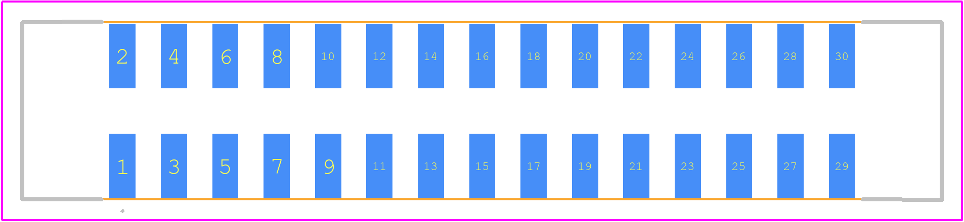72454-030LF - Amphenol PCB footprint - Other - Other - 72454-030LF-3