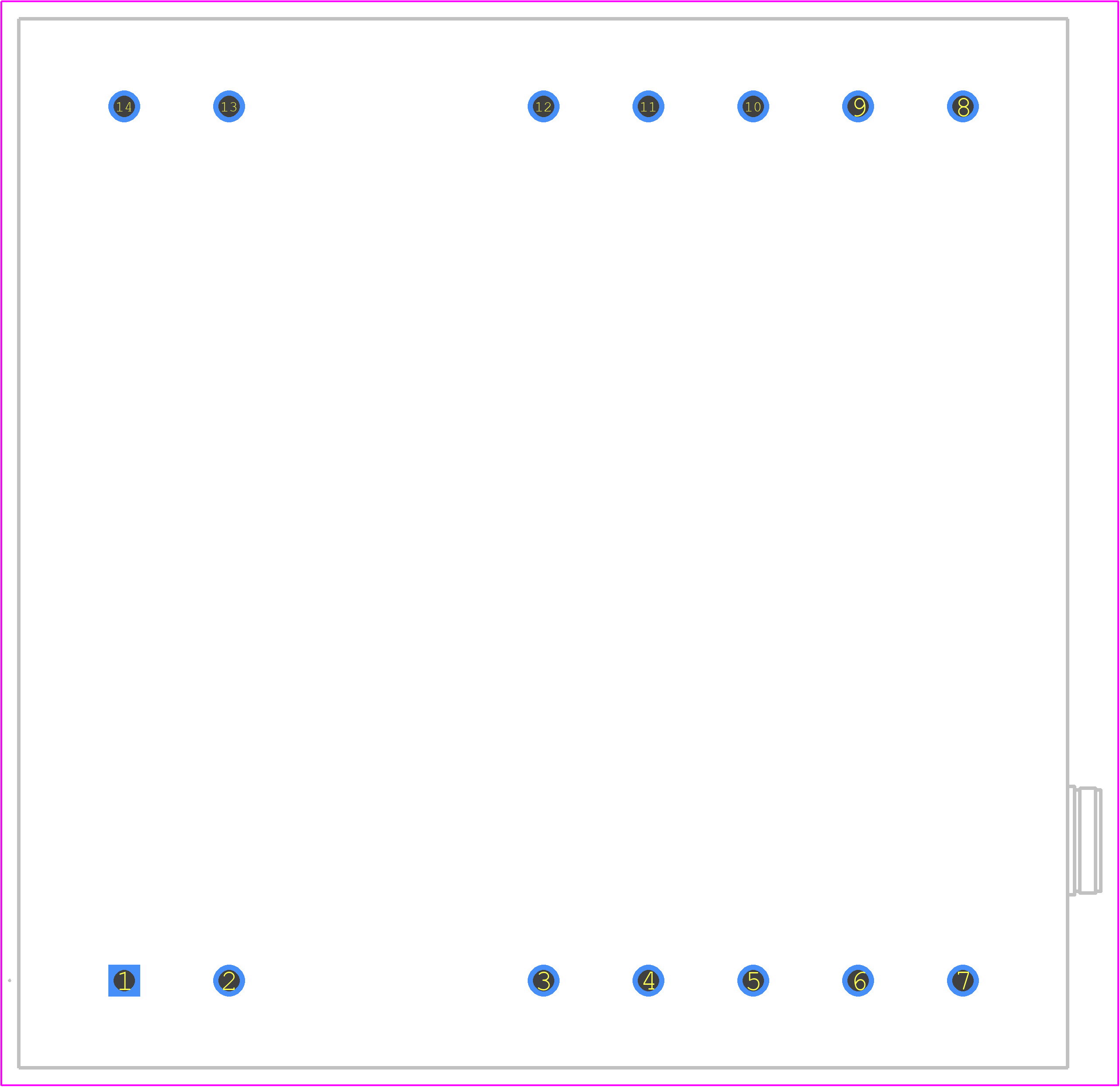 ABCM-60-10.000MHZ-BC-LK - ABRACON PCB footprint - Other - Other - 60mm x 60mm x 13mm