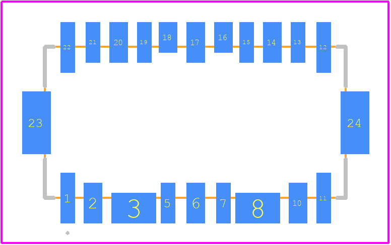 HF3 92S - TE Connectivity PCB footprint - Other - Other - HF3 92S-2