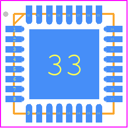 M0G3505QRHBRQ1 - Texas Instruments PCB footprint - Quad Flat No-Lead - Quad Flat No-Lead - VQFN----T