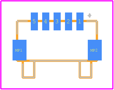 203561-0503 - Molex PCB footprint - Other - Other - 203561-0503-2