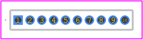 FH1-1X10SBG - Useconn PCB footprint - Other - Other - FH1-1X10SBG-2