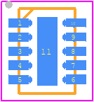 LT4423AV#TRPBF - Analog Devices PCB footprint - Small Outline No-lead - Small Outline No-lead - LDFN Package 10-Lead (3mm × 2mm × 0.75mm) (Reference DWG # 05-08-1686)