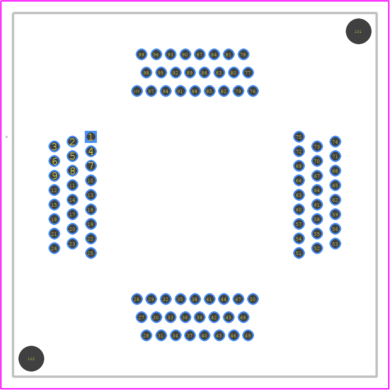 790-61100-101-B - WELLS-CTI PCB footprint - Other - Other - 790-61100-101-B-3