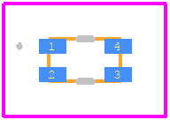 ALC2012-361-2P-T00 - TDK PCB footprint - Other - Other - 2mm x 1.2mm x 1.3mm