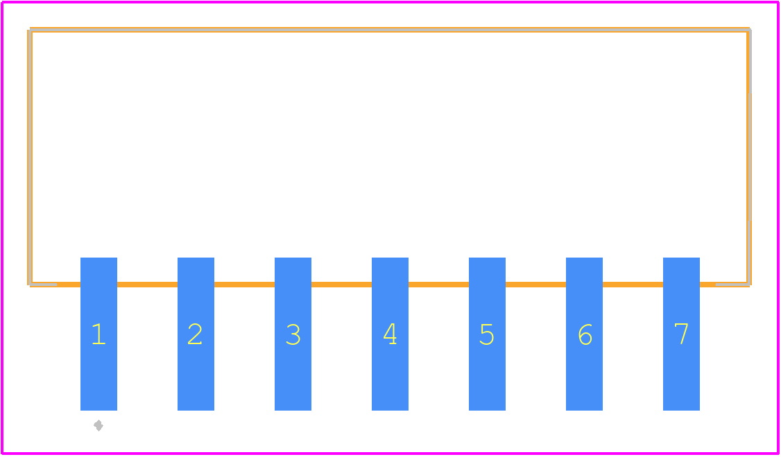 2213932-7 - TE Connectivity PCB footprint - Other - Other - 2213932-7-1