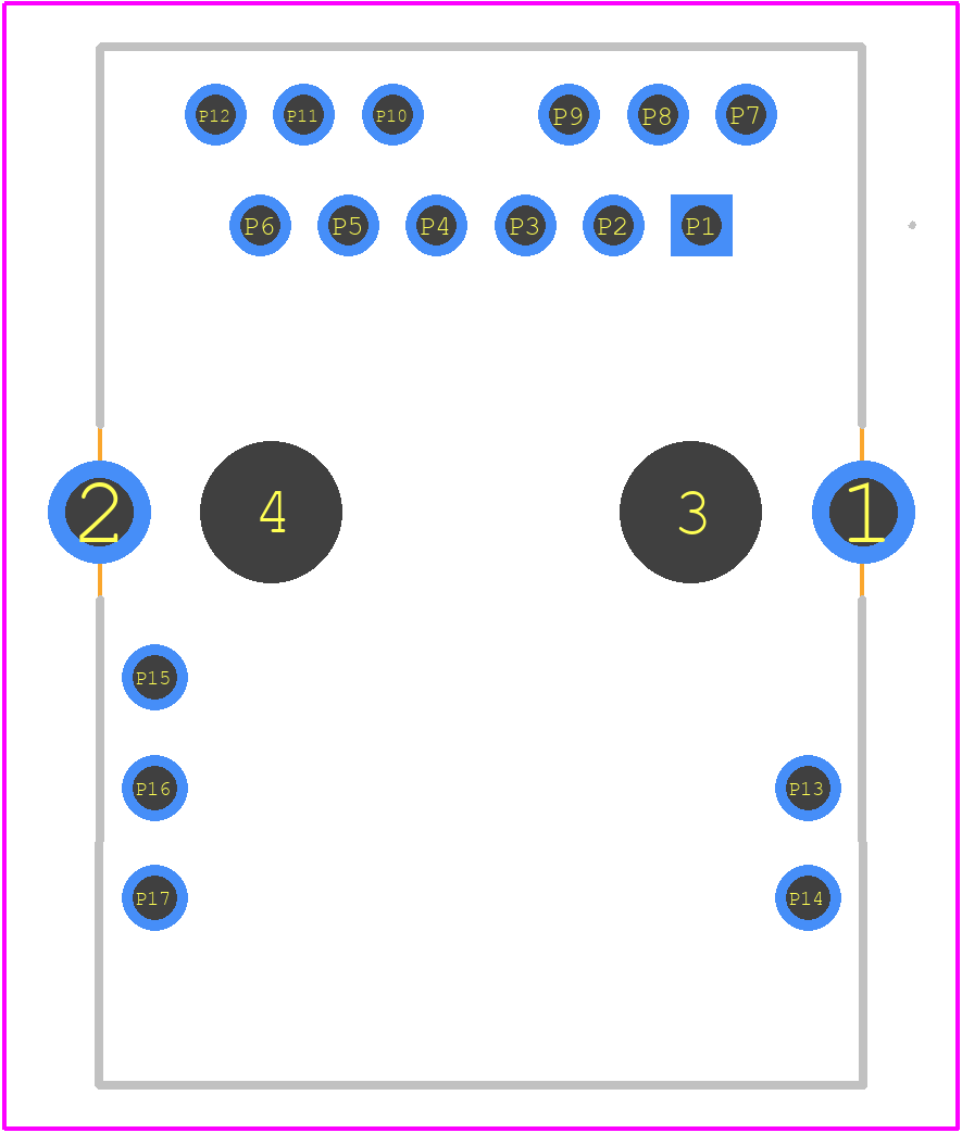 2489084-1 - TE Connectivity PCB footprint - Other - Other - 2489084-1-2