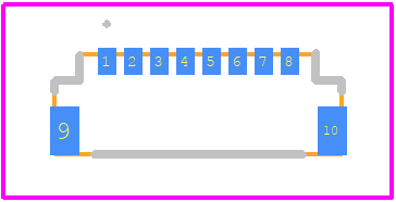 DF53-8S-0.6H - Hirose PCB footprint - Other - Other - DF53-8S-0.6H-3
