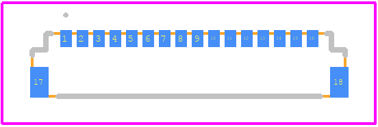 DF53-16S-0.6H - Hirose PCB footprint - Other - Other - DF53-16S-0.6H-1