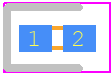 MADP-042305-13060T - TE Connectivity PCB footprint - Diodes Chip - Diodes Chip - MADP-042305-13060