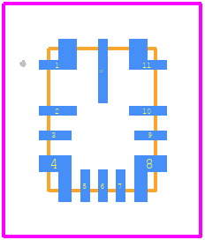 MPQ4321GLE-AEC1-P - Monolithic Power Systems (MPS) PCB footprint - Other - Other - QFN-12 (3mmx4mm) Wettable Flank