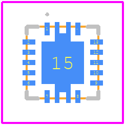 TPS54521RHLT - Texas Instruments PCB footprint - Other - Other - RHL0014A