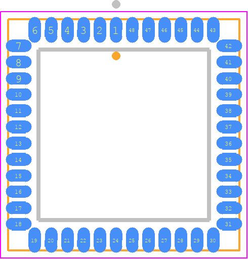 AR0238CSSC12SPRA0-DR - onsemi PCB footprint - Plastic Leaded Chip Carrier - Plastic Leaded Chip Carrier - AR0238CSSC12SPRA0-DR