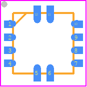 FXLS8961AF - NXP PCB footprint - Quad Flat No-Lead - Quad Flat No-Lead - QFN-12