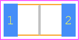 CRMA2010AF33M0FKEF - Vishay PCB footprint - Resistor Chip - Resistor Chip - CRMA2010AF33M0FKEF