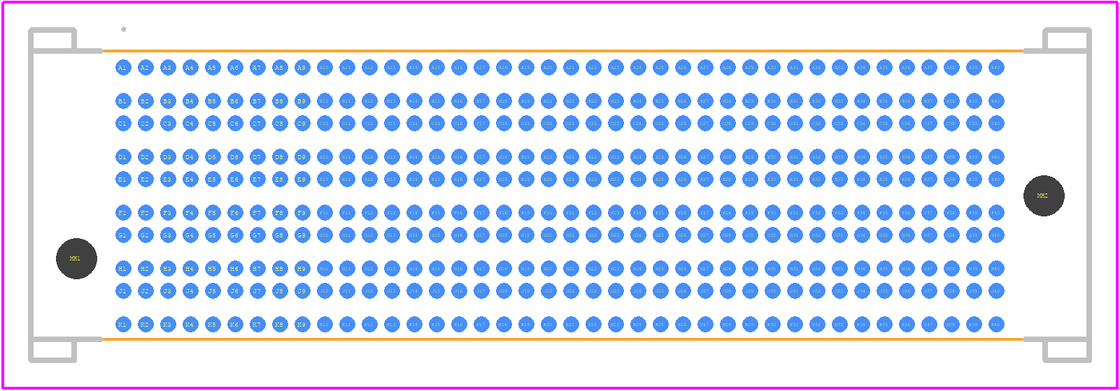 SEAF8-40-05.0-S-10-3 - SAMTEC PCB footprint - Other - Other - SEAF8-40-05.0-S-10-3-1.1