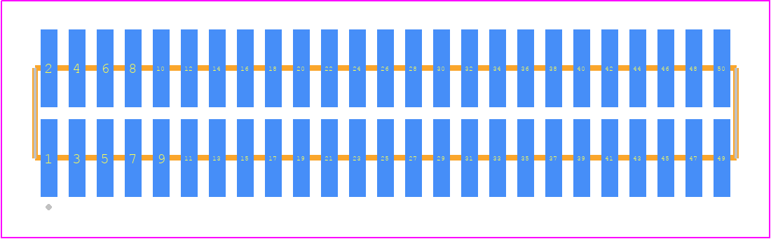 FTM-125-03-L-DV-P - SAMTEC PCB footprint - Other - Other - FTM-125-XX-Y-DV-P