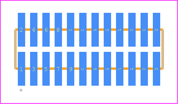 FTM-112-02-F-DV-P - SAMTEC PCB footprint - Other - Other - FTM-112-XX-Y-DV-P