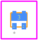 BC847CFSWQ-7 - Diodes Incorporated PCB footprint - Other - Other - U-DFN1412-3/SWP (Type A)