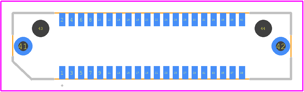 ASP13036701 - SAMTEC PCB footprint - Other - Other - ASP13036701-2
