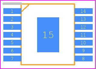 NSOPA2402 - NOVOSENSE PCB footprint - Small Outline Packages - Small Outline Packages - HTSSOP14