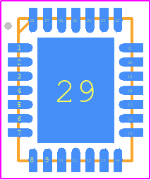 ATR4252C-RAQW-1 - Microchip PCB footprint - Quad Flat No-Lead - Quad Flat No-Lead - VQFN 4x5 / 28L