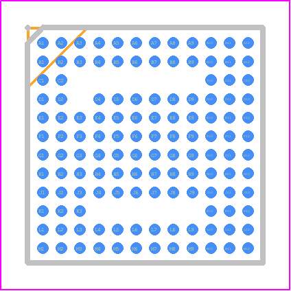 AS0140AT2C00XUSM0-DPBR - onsemi PCB footprint - BGA - BGA - AS0140AT