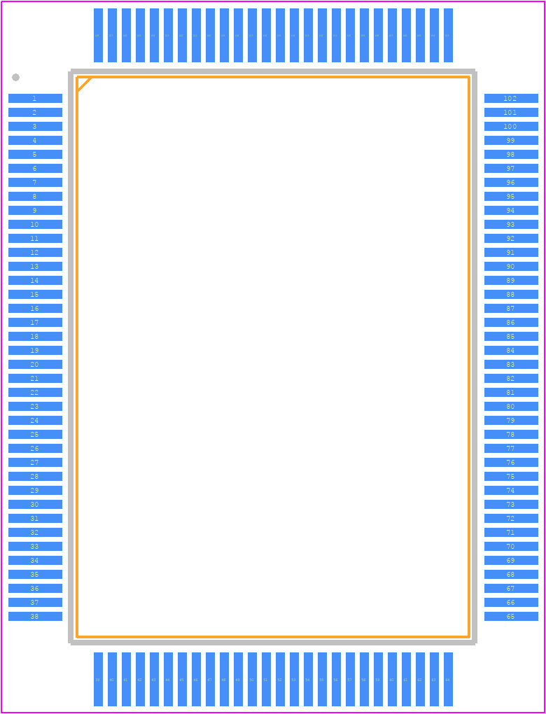 SCH5627P-NS - Microchip PCB footprint - Quad Flat Packages - Quad Flat Packages - LAN91C111-NS