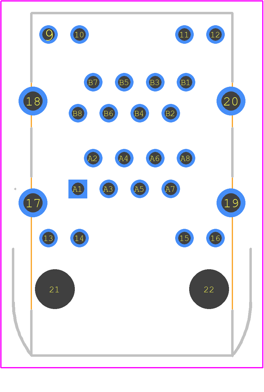 2501551-1 - TE Connectivity PCB footprint - Other - Other - 2501551-1-1