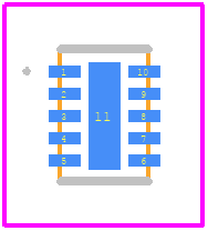LT4422AV#TRPBF - Analog Devices PCB footprint - Other - Other - LDFN Package 10-Lead (3mm × 2mm × 0.75mm)