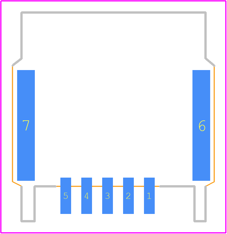 208033-3052 - Molex PCB footprint - Other - Other - 208033-3052-2