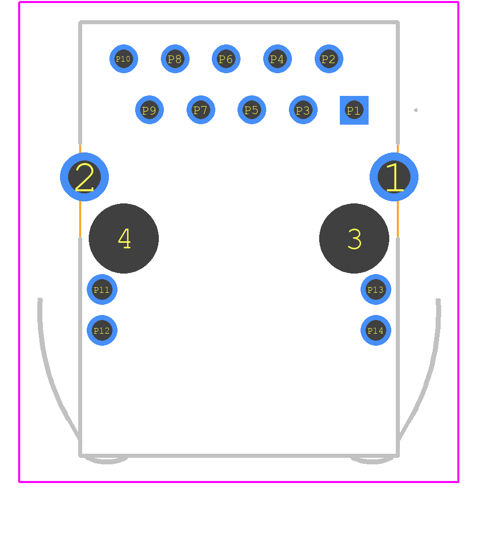 1664000 - Phoenix Contact PCB footprint - Other - Other - 1664000-2