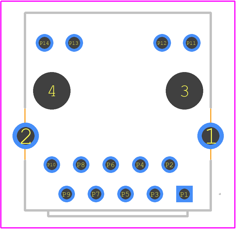 1664041 - Phoenix Contact PCB footprint - Other - Other - 1664041-2
