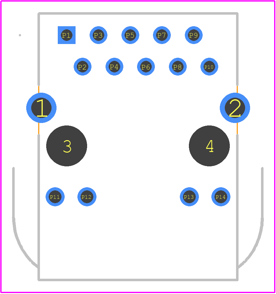 1664108 - Phoenix Contact PCB footprint - Other - Other - 1664108-3