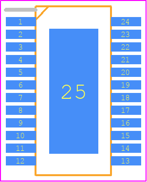NSD56008 - NOVOSENSE PCB footprint - Small Outline Packages - Small Outline Packages - HTSOP24