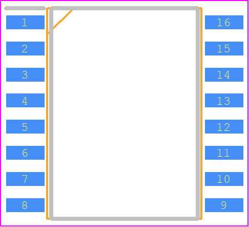 NSPGS5F004RT01 - NOVOSENSE PCB footprint - Small Outline Packages - Small Outline Packages - SOIC16_2024
