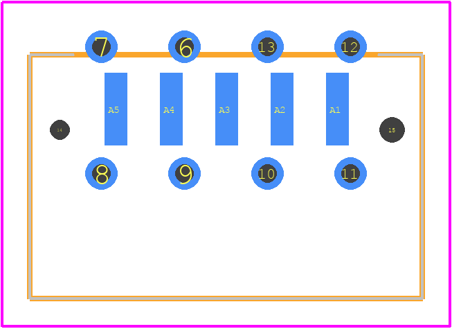364704 - TE Connectivity PCB footprint - Other - Other - 364704-2