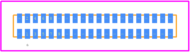 A79027-001 - Omnetics PCB footprint - Other - Other - A79027-001-3
