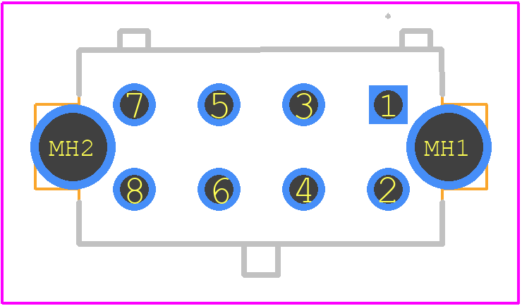794680-8 - TE Connectivity PCB footprint - Other - Other - 794680-8-1