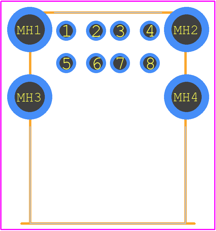 USB-4AF203AS - Useconn Electronics PCB footprint - Other - Other - USB-4AF203AS-3