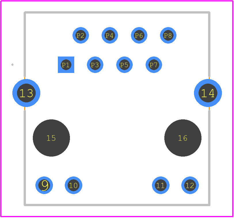 2488953-1 - TE Connectivity PCB footprint - Other - Other - 2488953-1-3