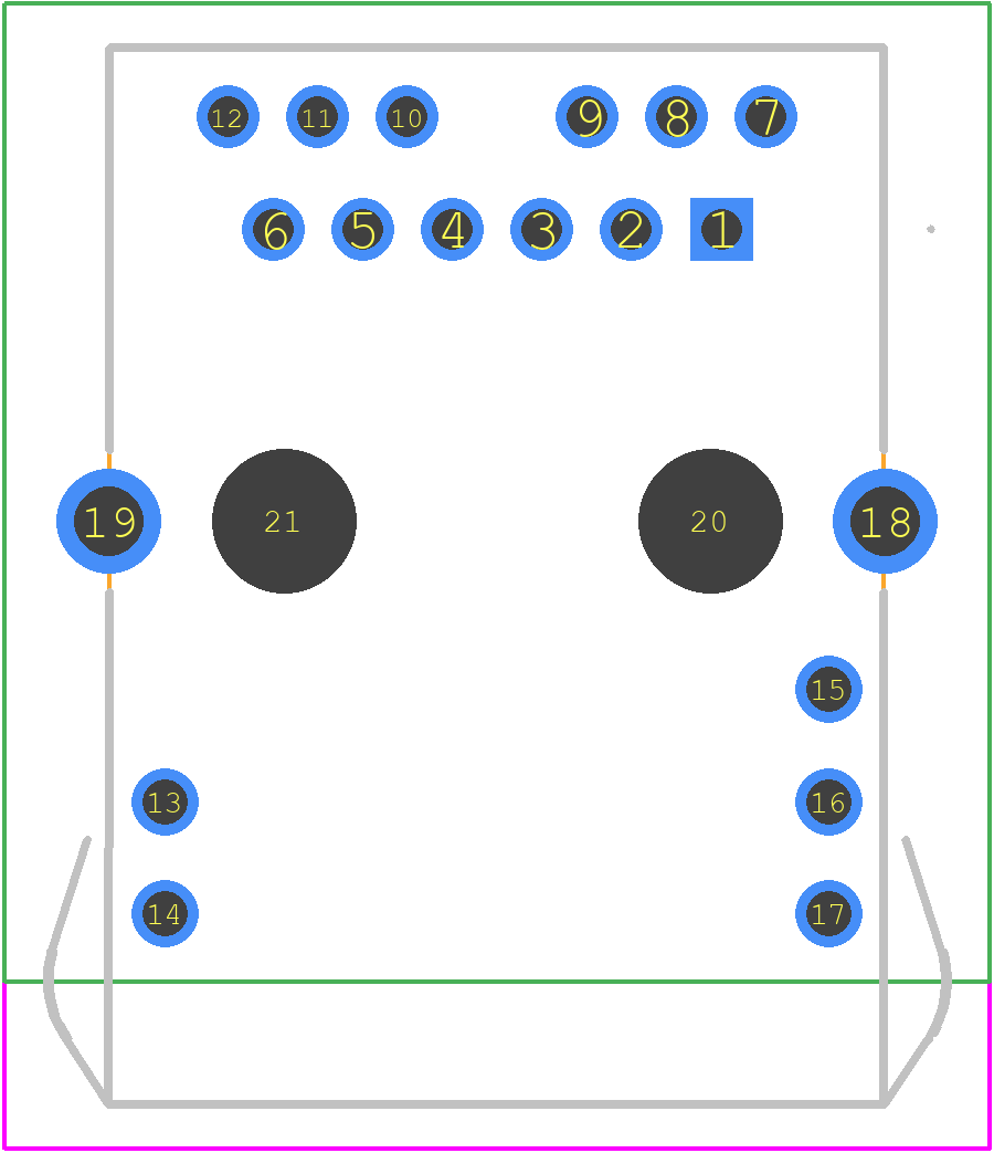 2489079-1 - TE Connectivity PCB footprint - Other - Other - 2489079-1-2