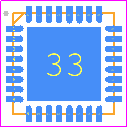 MCXA132VFM - NXP PCB footprint - Quad Flat No-Lead - Quad Flat No-Lead - H-PQFP-32 5X5X50.9