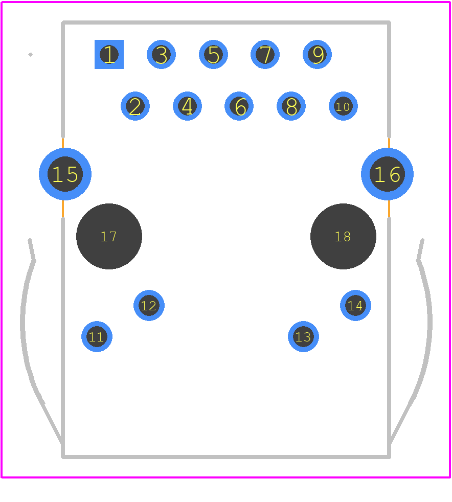 TMJUTHQ0021192425 - Taoglas PCB footprint - Other - Other - TMJUTHQ0021192425-2