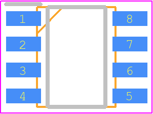 ISA150233C03LMDSXTMA1 - Infineon PCB footprint - Small Outline Packages - Small Outline Packages - PG‑DSO‑8