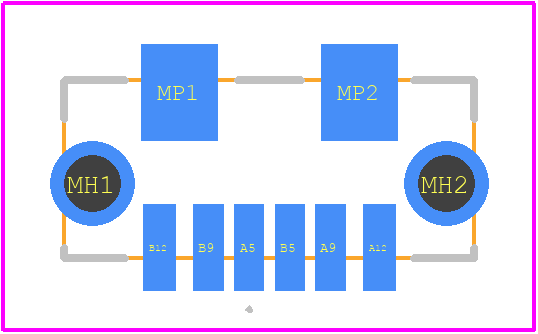 USB-C20-S-VT-CS7-WP-BK-PP-TR - Adam Tech PCB footprint - Other - Other - USB-C20-S-VT-CS7-WP-BK-PP-TR-2