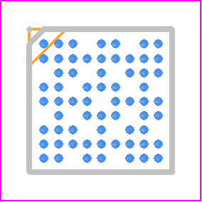 MCXA156VMP - NXP PCB footprint - BGA - BGA - SOT1555-2
