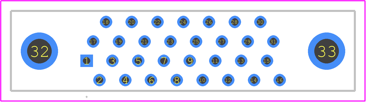 MWDM2L-31SCBSPU-.110 - Glenair PCB footprint - Other - Other - MWDM2L-31SCBSPU-.110-2
